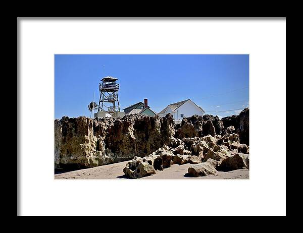 Beach Framed Print featuring the photograph The House of Refuge by Carol Bradley