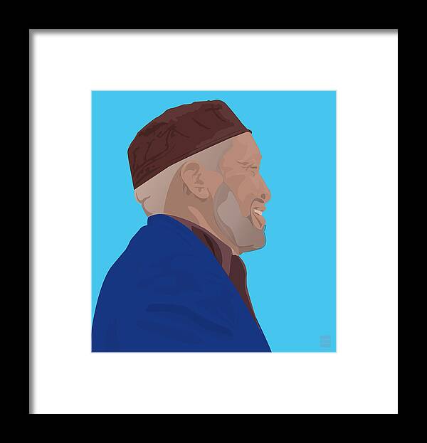 Iwdm Framed Print featuring the digital art The Imam by Scheme Of Things Graphics