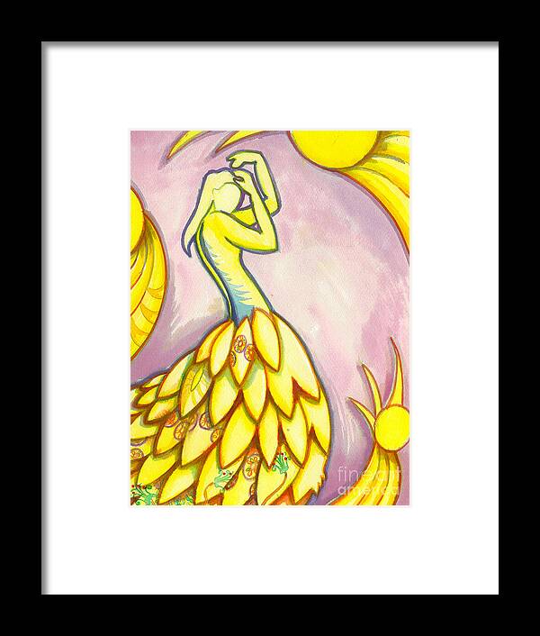 Figure Framed Print featuring the painting The immortal spirit grows like harmony in music by Mark Stankiewicz