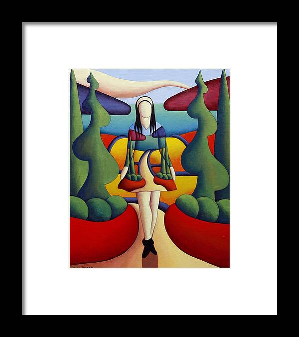 Irish Framed Print featuring the painting The Irish Dancer by Alan Kenny