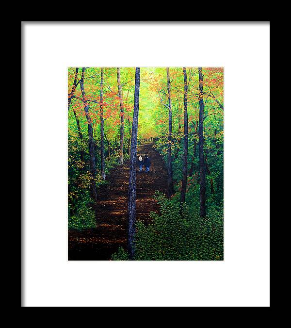 Acrylic Painting Framed Print featuring the painting The Journey by Jessica Tookey
