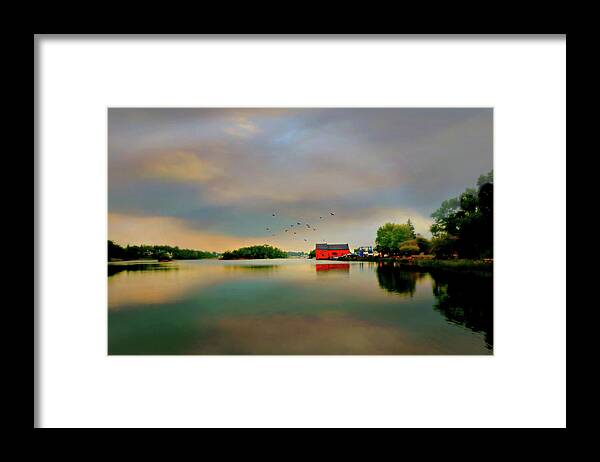 Old Tide Mill Framed Print featuring the photograph The Kirby Mill by Diana Angstadt