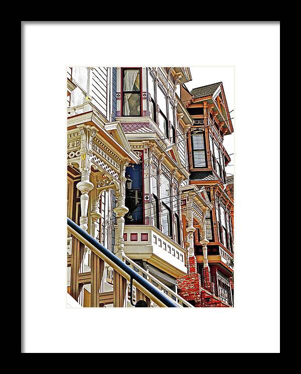Painted Ladies Framed Print featuring the photograph The Ladies Of Castro by Ira Shander