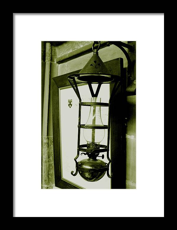 Jez C Self Framed Print featuring the photograph The lamp by Jez C Self