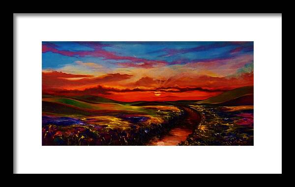 Emery Landscape Framed Print featuring the painting The Land I Love by Emery Franklin