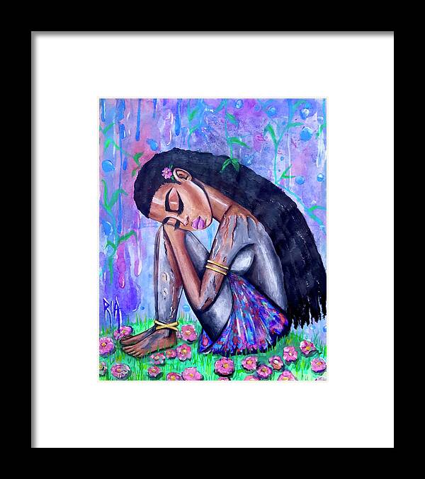 Eve Framed Print featuring the painting The Last Eve in Eden by Artist RiA