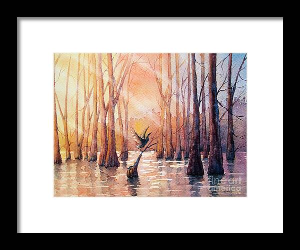 Nature Framed Print featuring the painting River Dreamin' by Rebecca Davis