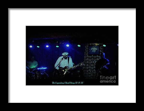  Framed Print featuring the photograph The Legendary Chuck Berry 2 by Kelly Awad