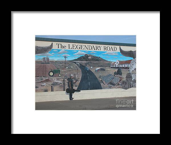Route 66 Framed Print featuring the photograph The Legendary Road by Jim Goodman