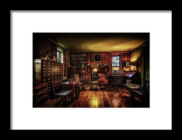 Library Framed Print featuring the photograph The Library by Ryan Wyckoff