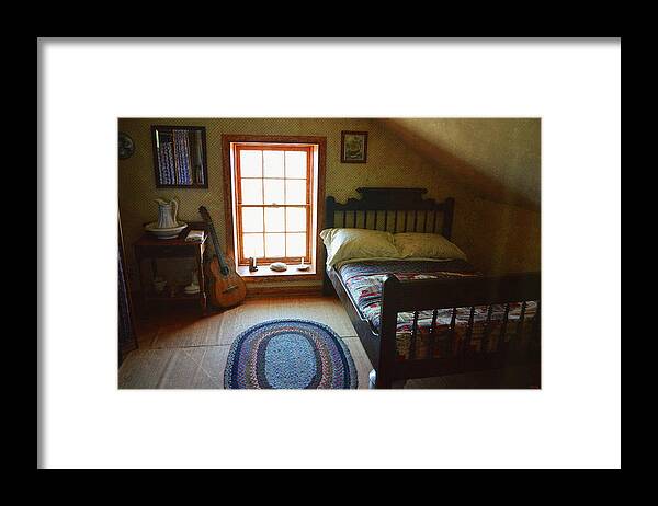 The Lighthouse Keepers Bedroom Framed Print featuring the photograph The Lighthouse Keepers Bedroom - San Diego by Glenn McCarthy Art and Photography