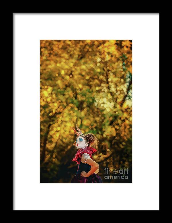 Art Framed Print featuring the photograph The Little Queen of Hearts Alice in Wonderland by Dimitar Hristov