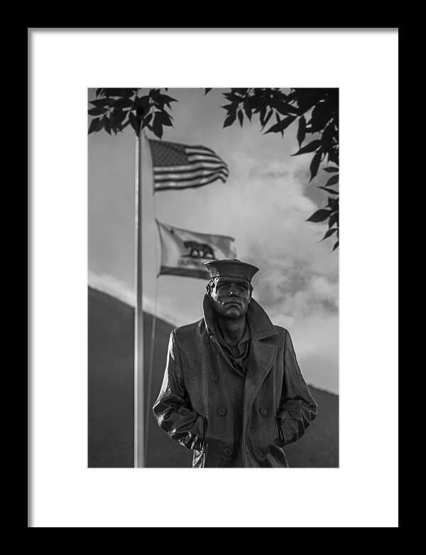 The Lone Sailor Framed Print featuring the photograph The Lone Sailor by Anthony Citro