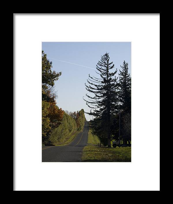 Road Framed Print featuring the photograph The Long Road by Tara Lynn