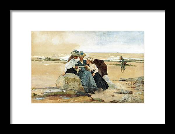 Alexander Mark Rossi - The Love Letter 1894 Framed Print featuring the painting The Love Letter by MotionAge Designs