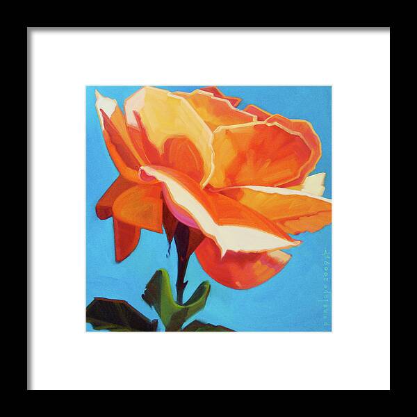 Rose Framed Print featuring the painting The Lovely by Penelope Moore