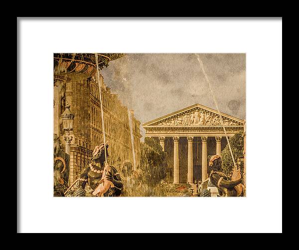 Date Framed Print featuring the photograph Paris, France - The Madeleine by Mark Forte