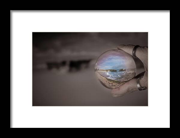 Natural Bridges Framed Print featuring the photograph The magic by Lora Lee Chapman