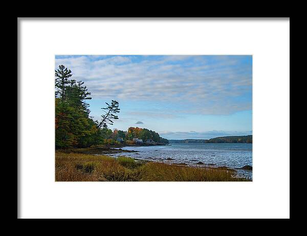 Edgecomb Framed Print featuring the photograph The Maine Coast near Edgecomb by Tim Kathka
