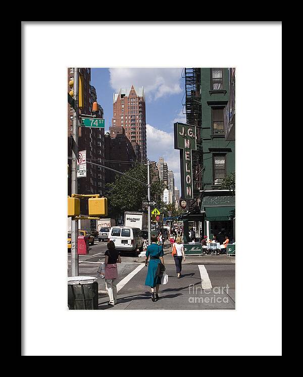 Woman Framed Print featuring the photograph The Manhattan Sophisticate by Madeline Ellis
