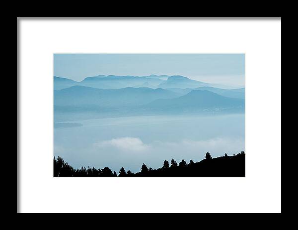 Landscape Framed Print featuring the photograph The Massif de Sainte Baume, Provence, France by Jean Gill