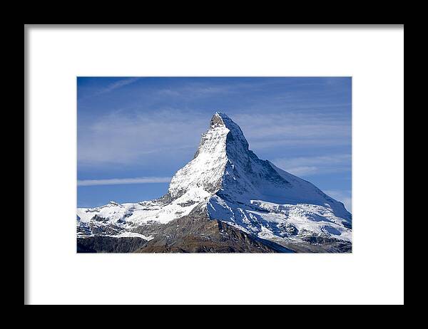 Matterhorn Framed Print featuring the photograph The Matterhorn - Zermatt, Switzerland by Erik Burg