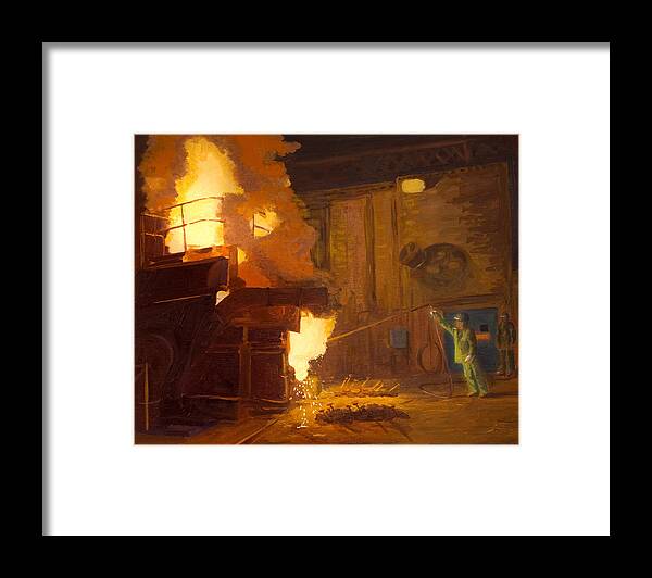 Melter Framed Print featuring the painting The Melter by Martha Ressler
