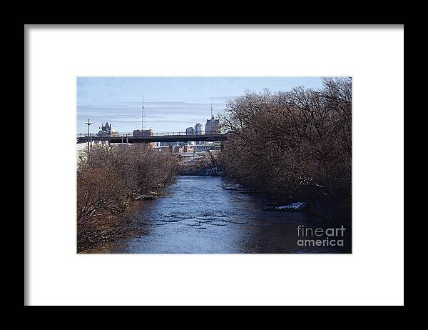 Milwaukee Framed Print featuring the digital art The Menomonee Near 33rd and Canal Streets by David Blank