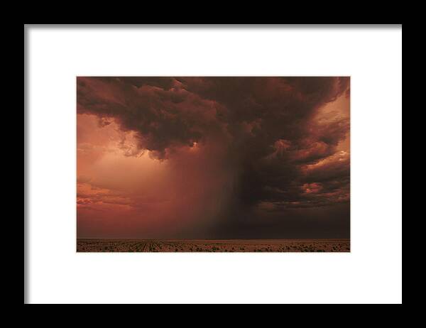 Microburst Framed Print featuring the photograph The Microburst by Brian Gustafson
