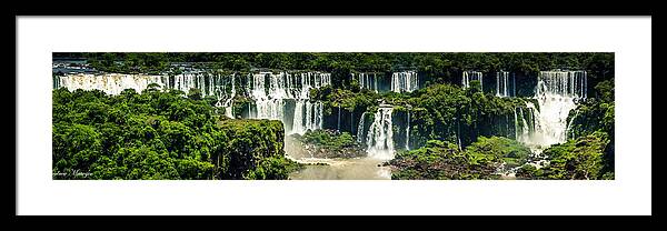 Waterfall Framed Print featuring the photograph The Mighty Iguazu by Andrew Matwijec
