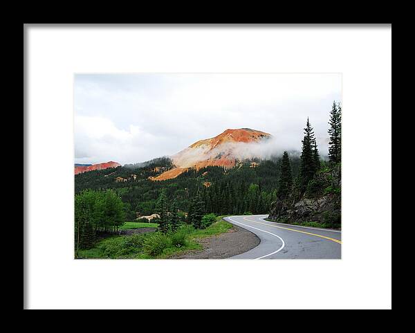 Roads Framed Print featuring the photograph The Million Dollar Highway To Ouray by Brad Hodges