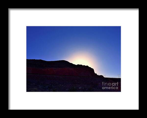 Barrieloustark Framed Print featuring the photograph The Moment Before Dusk by Barrie Stark