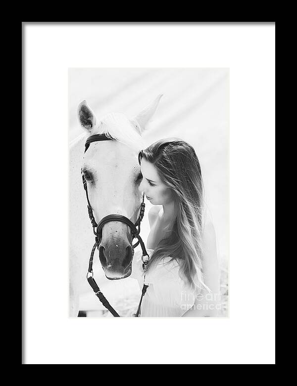 Horse Framed Print featuring the photograph The Moment by Clare Bevan