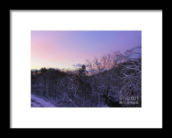 Morning Sky Framed Print featuring the photograph The Morning Glow by Sudakshina Bhattacharya