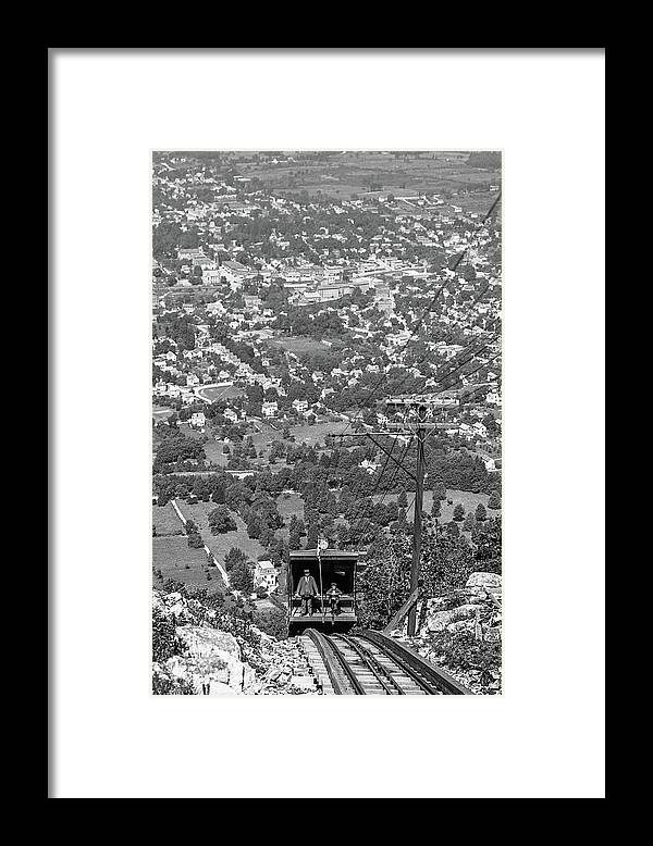 Hudson Valley Framed Print featuring the photograph The Mount Beacon Incline Railway, 1903 by The Hudson Valley