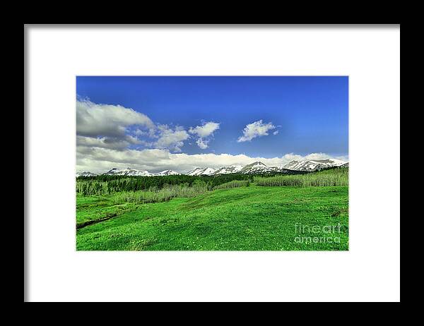 Mountains Framed Print featuring the photograph The mountains of Montana by Jeff Swan