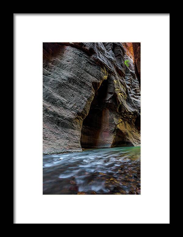 Landscape Framed Print featuring the photograph Zion Narrows by Chuck Jason