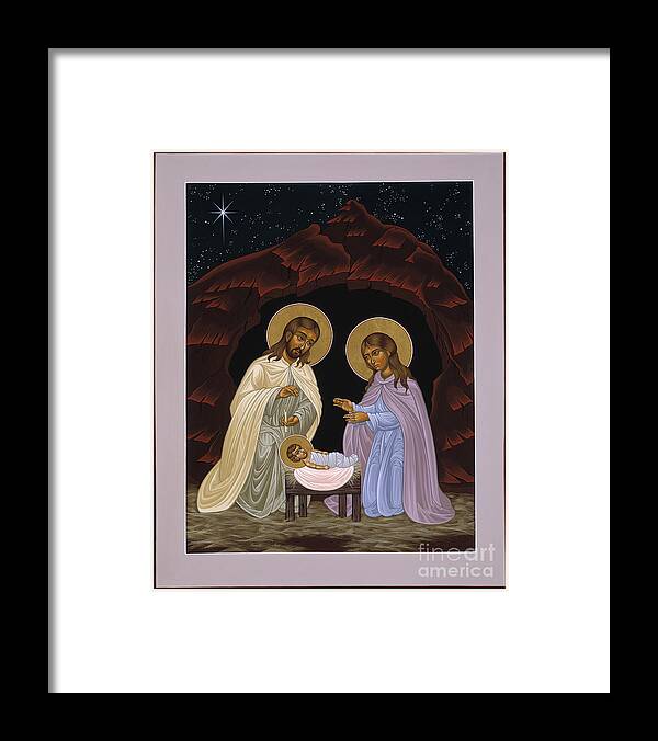The Nativity Of Our Lord Jesus Christ Framed Print featuring the painting The Nativity of Our Lord Jesus Christ 034 by William Hart McNichols