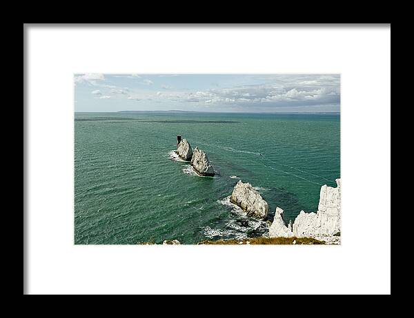 Britain Framed Print featuring the photograph The Needles - Isle of Wight by Rod Johnson