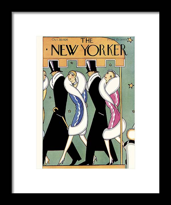 Couple Framed Print featuring the painting New Yorker October 30th, 1926 by S W Reynolds