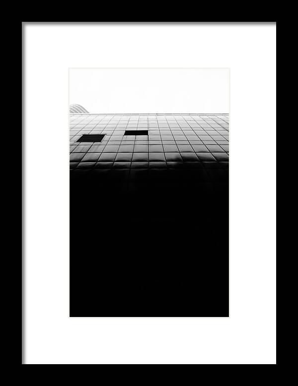 B&w Framed Print featuring the photograph The Nothing Below by Kreddible Trout