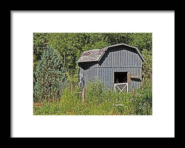 Barn Framed Print featuring the photograph The Old Barn by T Guy Spencer