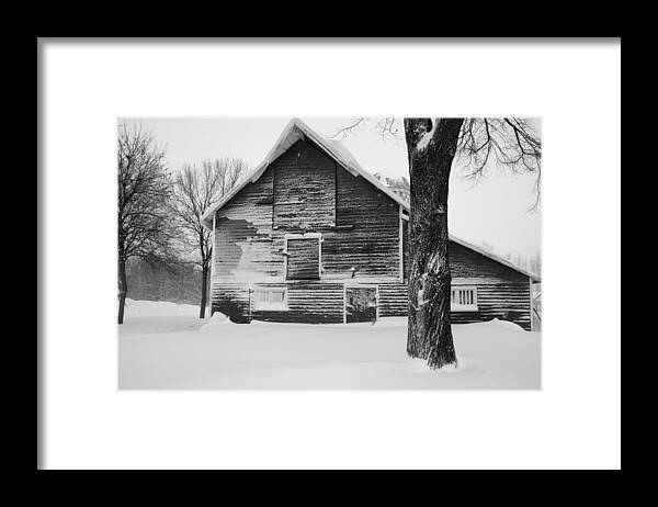 Barn Framed Print featuring the photograph The Old Barn by Julie Lueders 