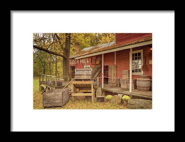 Bowens Mills Framed Print featuring the photograph The Old Cider Mill by Susan Rissi Tregoning