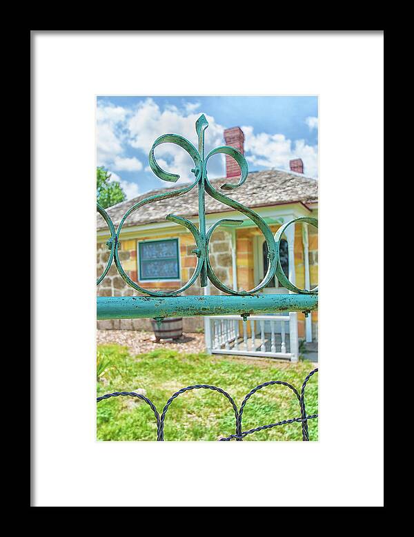 Garden Gate Framed Print featuring the photograph The Old Gate by Jolynn Reed