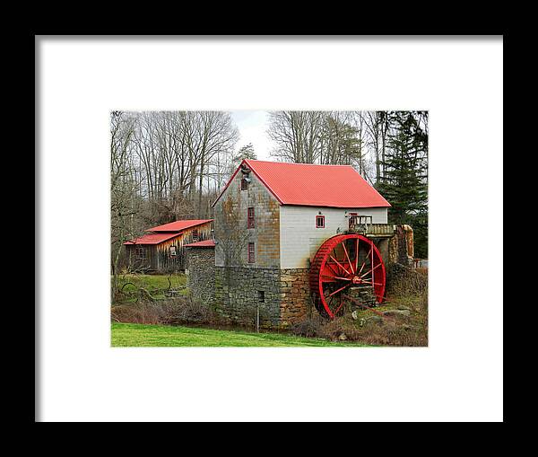 Old Guilford Mill Framed Print featuring the photograph The Old Guilford Mill by Sheila Kay McIntyre