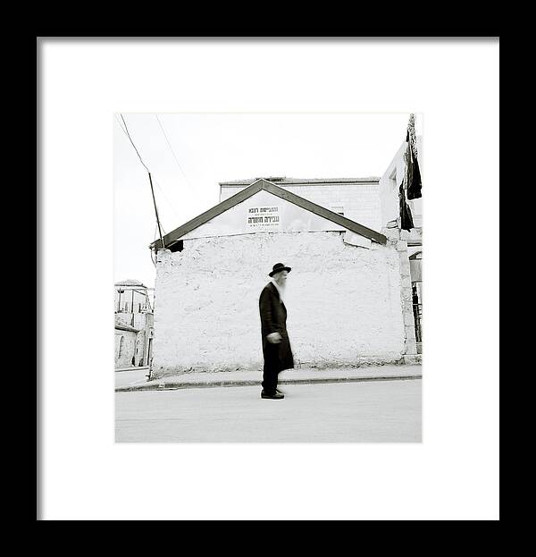 Jerusalem Framed Print featuring the photograph The Old Man Of Mea Shearim by Shaun Higson