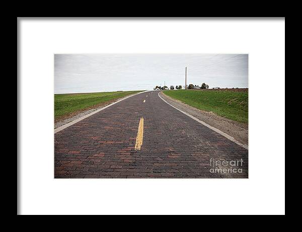 Route 66 Framed Print featuring the photograph The Old Road by Timothy Johnson