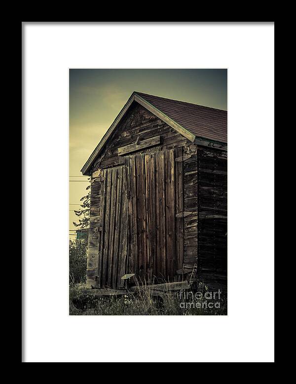 Shed Framed Print featuring the photograph The Old Shed by Lisa Killins