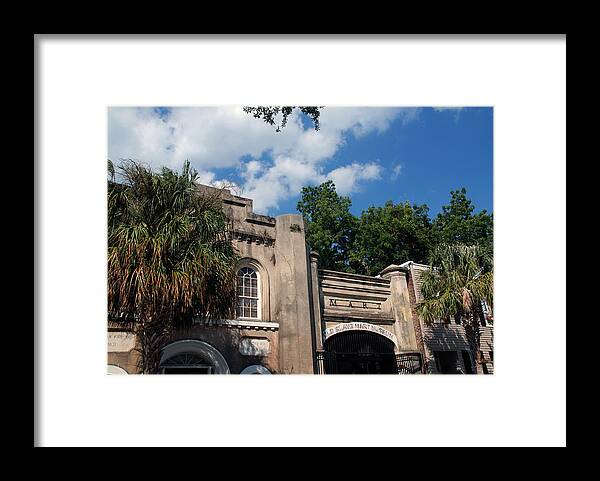 Photography Framed Print featuring the photograph The old Slave Market Museum in Charleston by Susanne Van Hulst